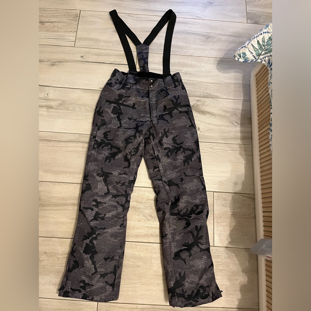 Men's RIIVIYELE Winter Sky Mountain Snow Pants Ski Bibs, size small